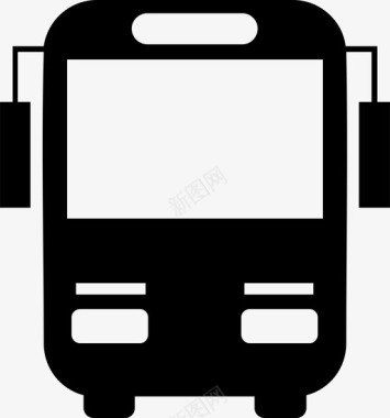 公共交通标识公共汽车公共汽车学校驾驶图标图标