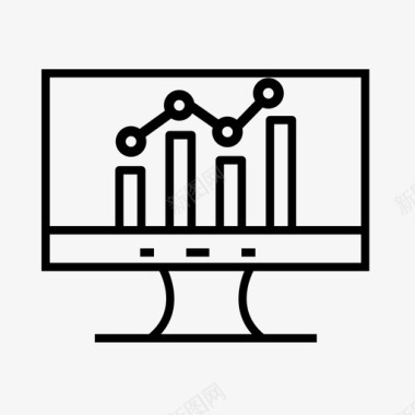 条形素材条形图分析数据图标图标