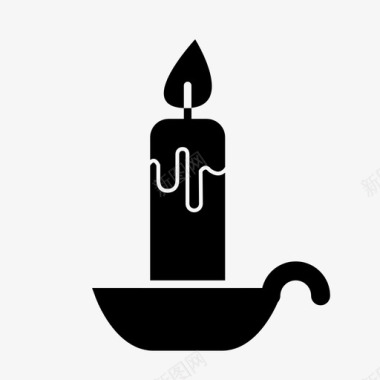 蜡烛火焰复活节图案图标图标