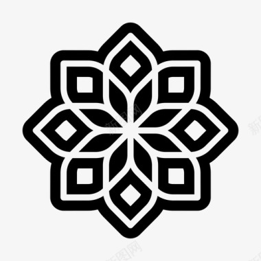 木质装饰品瓷砖图案阿拉伯装饰品azulejo图标图标