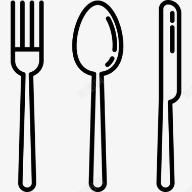 银质餐具餐厅图标图标