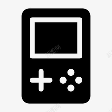 单手持gameboy控制台手持图标图标