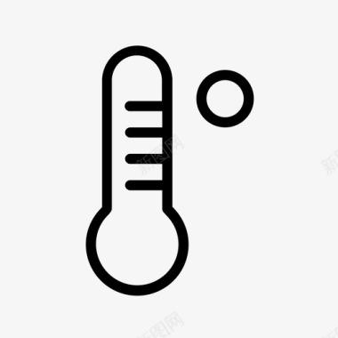 温度计太阳能温度图标图标