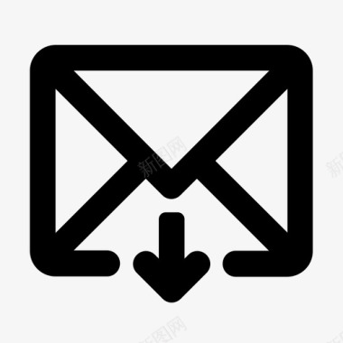 手拿信封从邮件附件信封图标图标