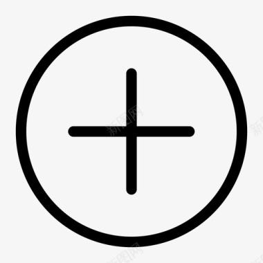 圆圈标志添加按钮圆圈加号图标图标