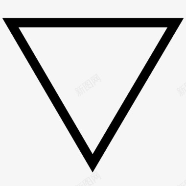 三角形下箭头燕特拉图标图标