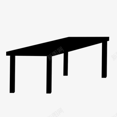餐桌家具长桌图标图标