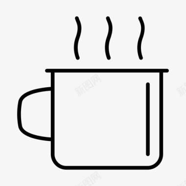 搪瓷杯咖啡茶图标图标