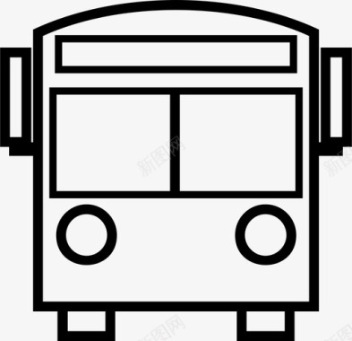 公共交通标识公共汽车驾驶公共交通图标图标