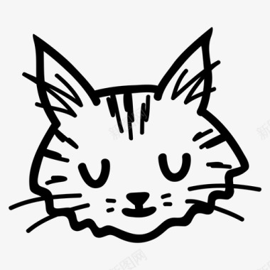 回头看的缅因猫缅因州浣熊猫宠物斑点猫图标图标