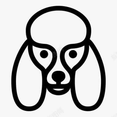 云彩的脸图片狗动物脸图标图标