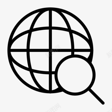 全球信息全球互联网搜索图标图标