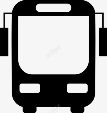 公共交通标识公共汽车公共汽车学校驾驶图标图标
