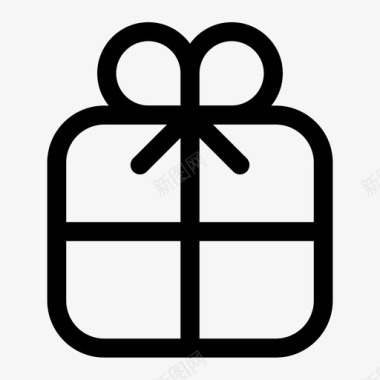礼品盒圣诞节礼物图标图标