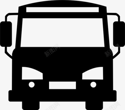 公共交通标识公共汽车公共汽车学校驾驶图标图标