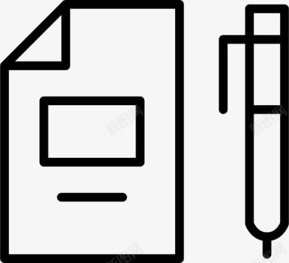 标题页教育纸张图标图标