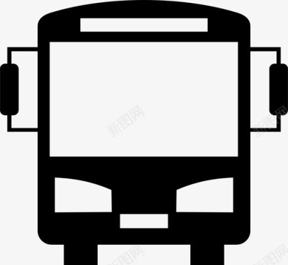 公共交通标识公共汽车公共汽车学校驾驶图标图标