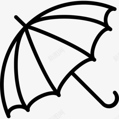 社会雨伞保险保护图标图标