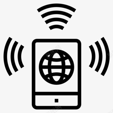 移动互联wifi信号移动浏览器移动浏览图标图标