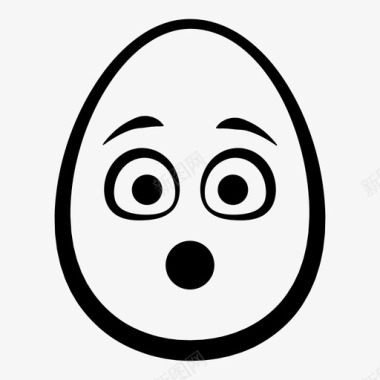 安静的脸蛋头表情平静的脸蛋头表情复活节图标图标