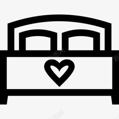 婚床软包床婚床卧室双人床图标图标