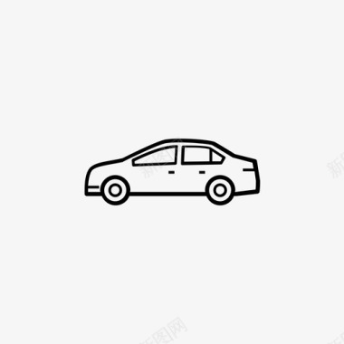 小轿车小型轿车家用图标图标