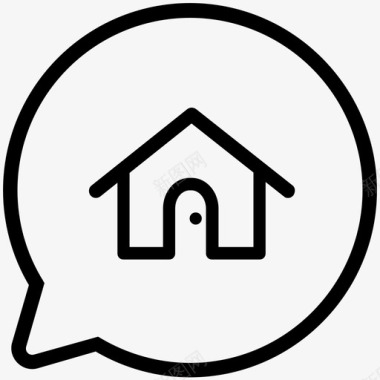 房产交易对话房地产图标图标