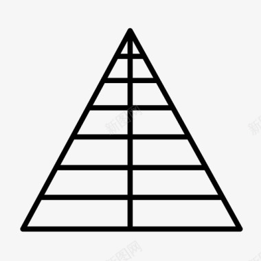 psd分层素材金字塔层次结构层图标图标