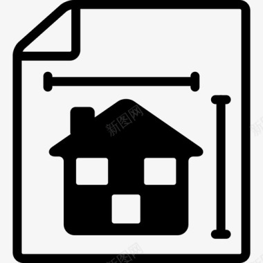 房屋平面图建筑物建筑图标图标