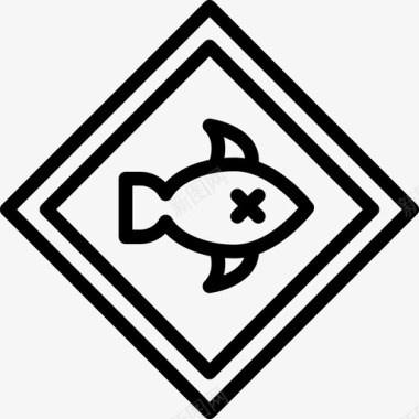生态毒性警示安全标志图标图标