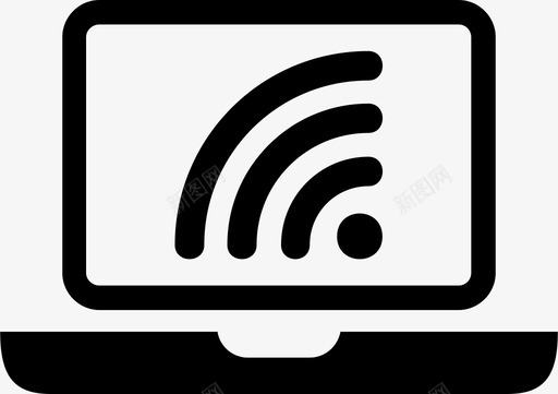 WIFI网络笔记本电脑电脑连接图标图标