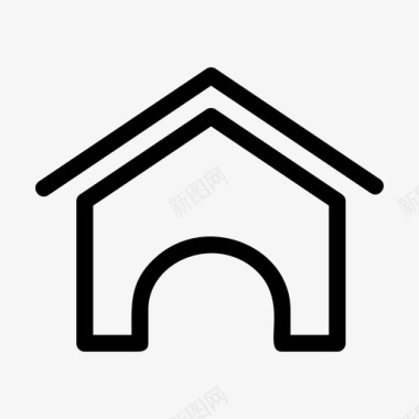 房屋设计房屋车库储藏室图标图标
