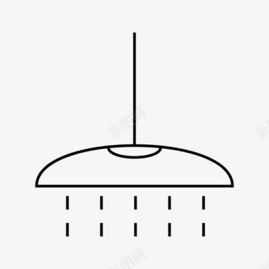 淋浴浴缸淋浴头图标图标