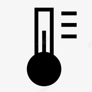 设施温度气候热量图标图标
