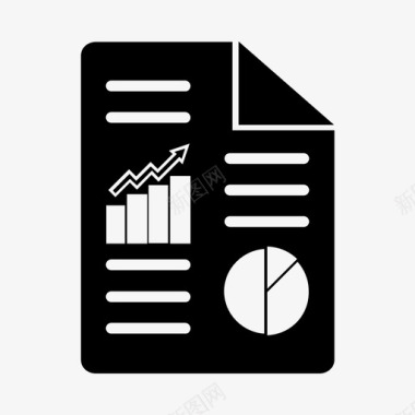 报告年终总结商业报告数据图表图标图标