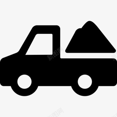 装载运输施工用卡车图标图标