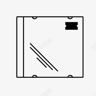 光碟盒光碟封面图标图标