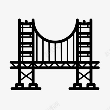 金门大桥加利福尼亚旧金山图标图标