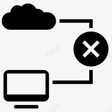 没有断开连接连接错误云图标图标