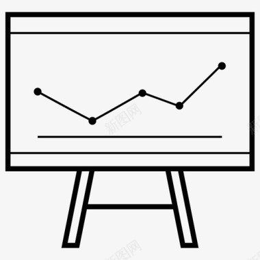 园林背景板演示板线图标图标