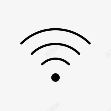 标准坐姿wifi信号连接性互联网连接图标图标