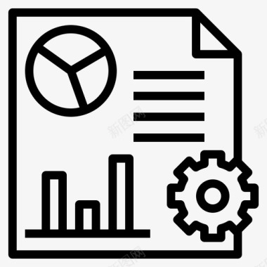 商业类报告工具业务数据图标图标