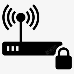 接入点Wifi密码接入点安全互联网图标高清图片