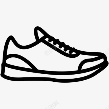 运动鞋运动员休闲图标图标