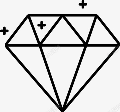 钻石金融珠宝图标图标