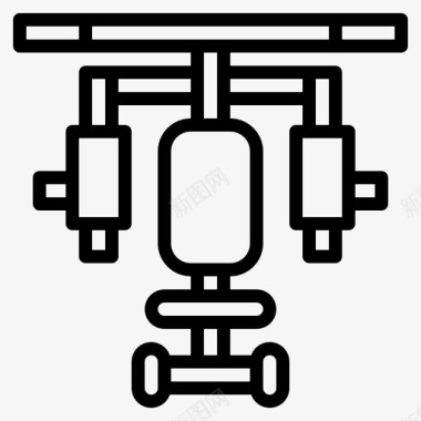 打码机器健身器材运动机器图标图标