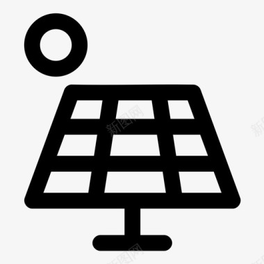 卡通太阳能板太阳能板太阳能图标图标