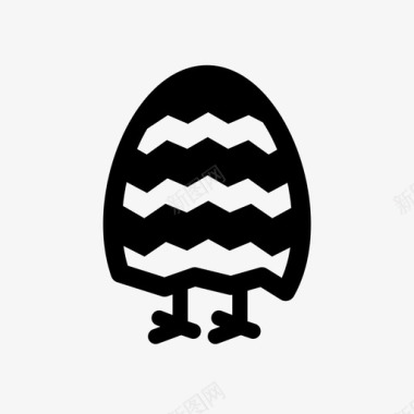 复活节蛋碎蛋蛋壳图标图标