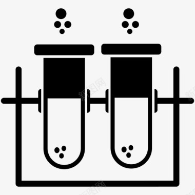 科学试管实验室医学图标图标