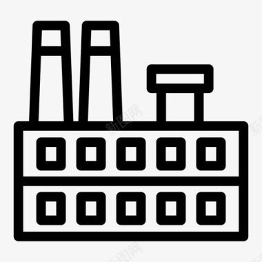 开业公司工厂建筑公司图标图标